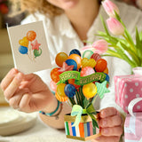 Mini Birthday Balloons Pop Up Birthday Greeting Card by FreshCut Paper LLC at Confetti Gift and Party Tuscaloosa Alabama