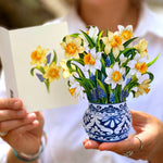 Mini English Daffodils Pop Up Greeting Card by FreshCut Paper LLC at Confetti Gift and Party Tuscaloosa Alabama