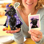 Mini Halloween Cat Pop Up Greeting Card by FreshCut Paper LLC at Confetti Gift and Party Tuscaloosa Alabama