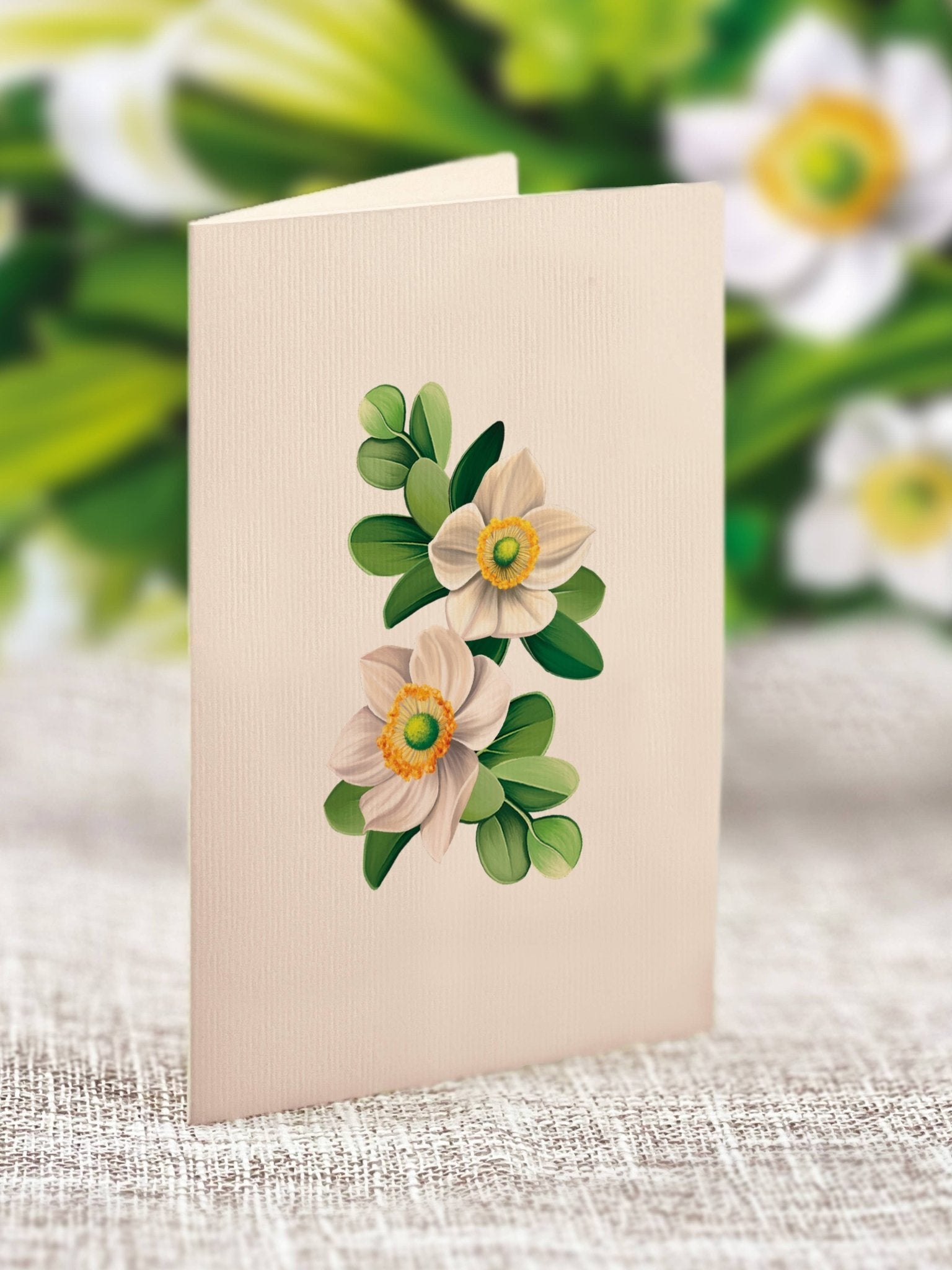 Mini Ivory & Sage Pop Up Greeting Card by FreshCut Paper LLC at Confetti Gift and Party Tuscaloosa Alabama