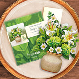 Mini Ivory & Sage Pop Up Greeting Card by FreshCut Paper LLC at Confetti Gift and Party Tuscaloosa Alabama