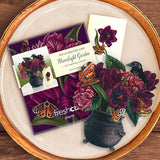 Mini Moonlight Gardens Pop up Greeting Card by FreshCut Paper LLC at Confetti Gift and Party Tuscaloosa Alabama