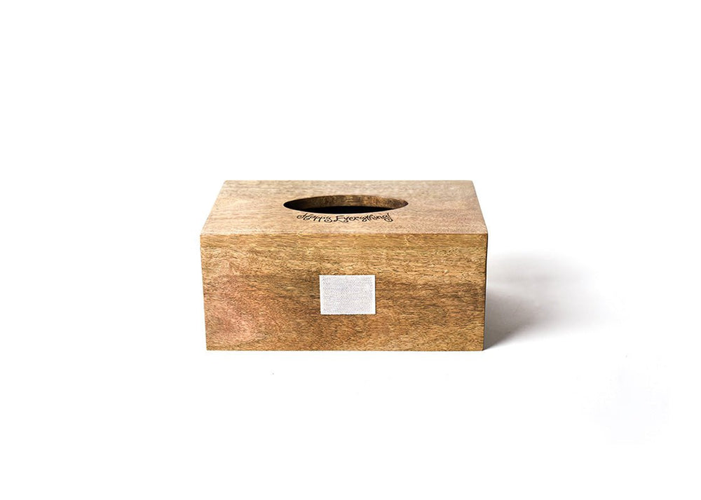 Mini Rectangle Wood Tissue Box by Happy Everything at Confetti Gift and Party