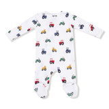 Mini Tractors - 2 Way Zipper Footie by Angel Dear at Confetti Gift and Party Tuscaloosa Alabama