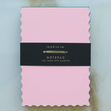 Mini Wave Shaped Notepad | Pink + Evergreen Edge by Idlewild Co. at Confetti Gift and Party Tuscaloosa Alabama