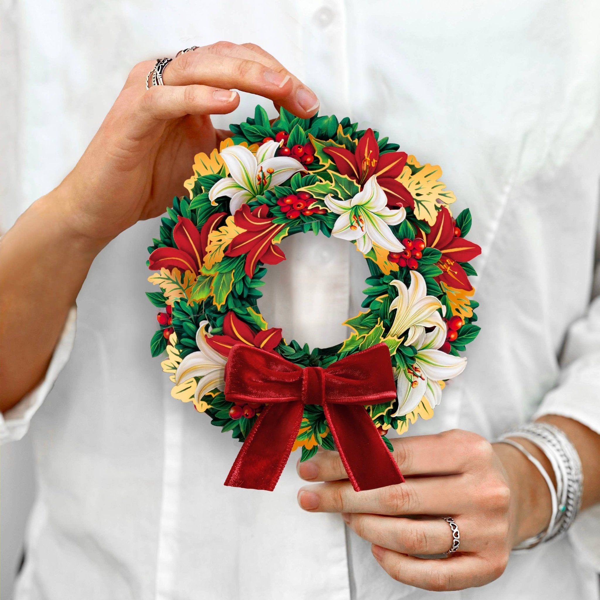 holiday_wreath_paper_flower_card