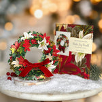 Mini Winter Joy Wreath Pop Up Greeting Card by FreshCut Paper LLC at Confetti Gift and Party Tuscaloosa Alabama