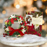 Mini Winter Joy Wreath Pop Up Greeting Card by FreshCut Paper LLC at Confetti Gift and Party Tuscaloosa Alabama