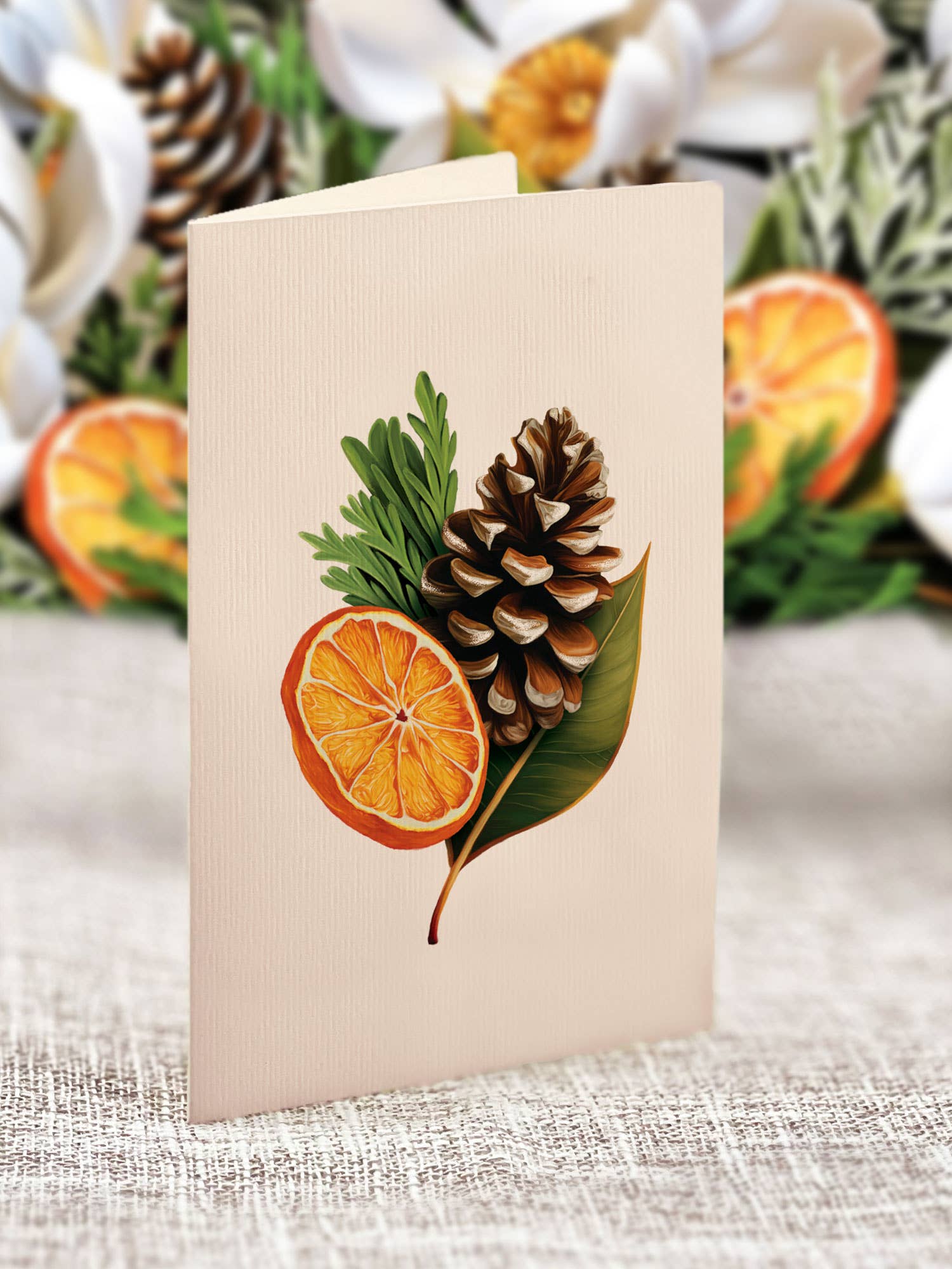 Mini Winter Magnolia Pop Up Greeting Card by FreshCut Paper LLC at Confetti Gift and Party Tuscaloosa Alabama