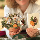 Mini Winter Magnolia Pop Up Greeting Card by FreshCut Paper LLC at Confetti Gift and Party Tuscaloosa Alabama