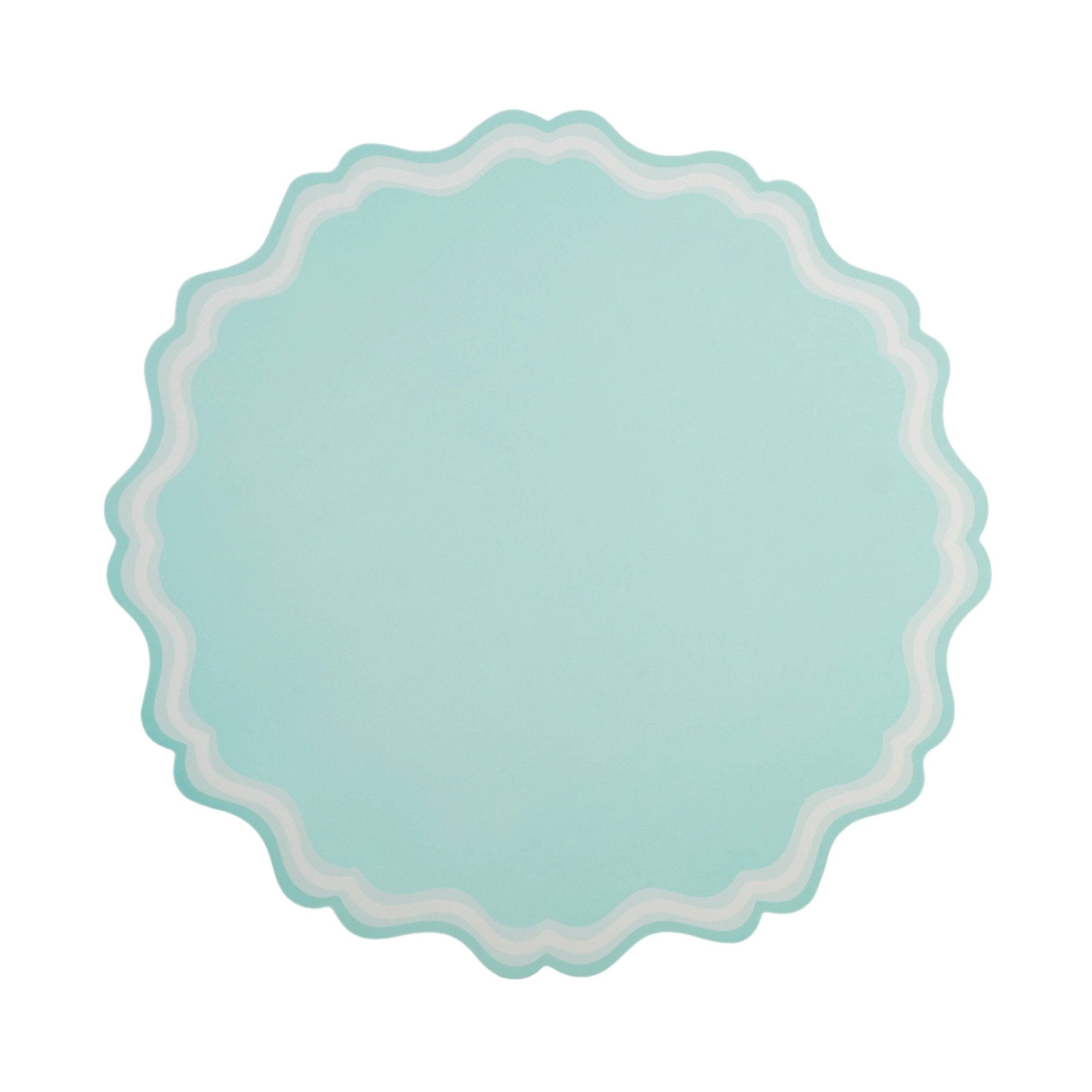 Mint Scallop Paper Placemats by Gatherings by Curated Paperie at Confetti Gift and Party Tuscaloosa Alabama