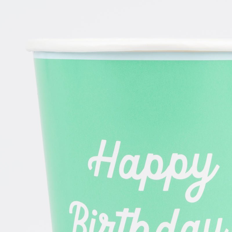 Mixed Happy Birthday Cups by Meri Meri at Confetti Gift and Party Tuscaloosa Alabama