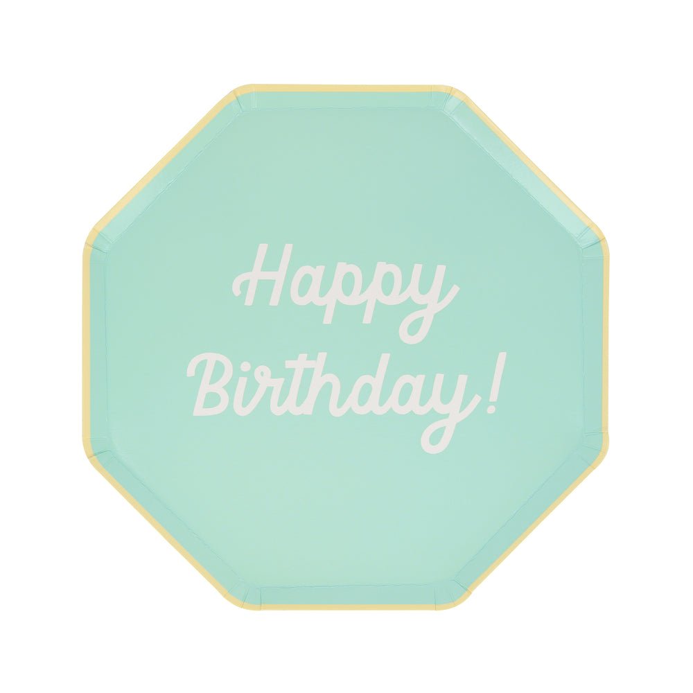 Mixed Happy Birthday Side Plates by Meri Meri at Confetti Gift and Party Tuscaloosa Alabama