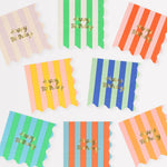 Mixed Stripe Happy Birthday Small Napkins by Meri Meri at Confetti Gift and Party Tuscaloosa Alabama