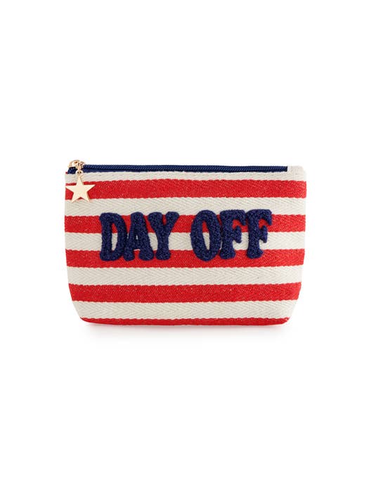 MORGAN "DAY OFF" SMALL ZIP POUCH by Shiraleah at Confetti Gift and Party Tuscaloosa Alabama