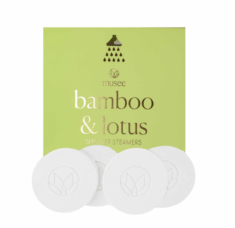 Musee - Bamboo & Lotus Shower Steamers by Musee Bath at Confetti Gift and Party Tuscaloosa Alabama