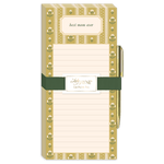 Mustard Stripe Sweet Boutique Magnetic Notepad with Pen by lady jayne at Confetti Gift and Party Tuscaloosa Alabama