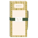 Mustard Stripe Sweet Boutique Magnetic Notepad with Pen by lady jayne at Confetti Gift and Party Tuscaloosa Alabama