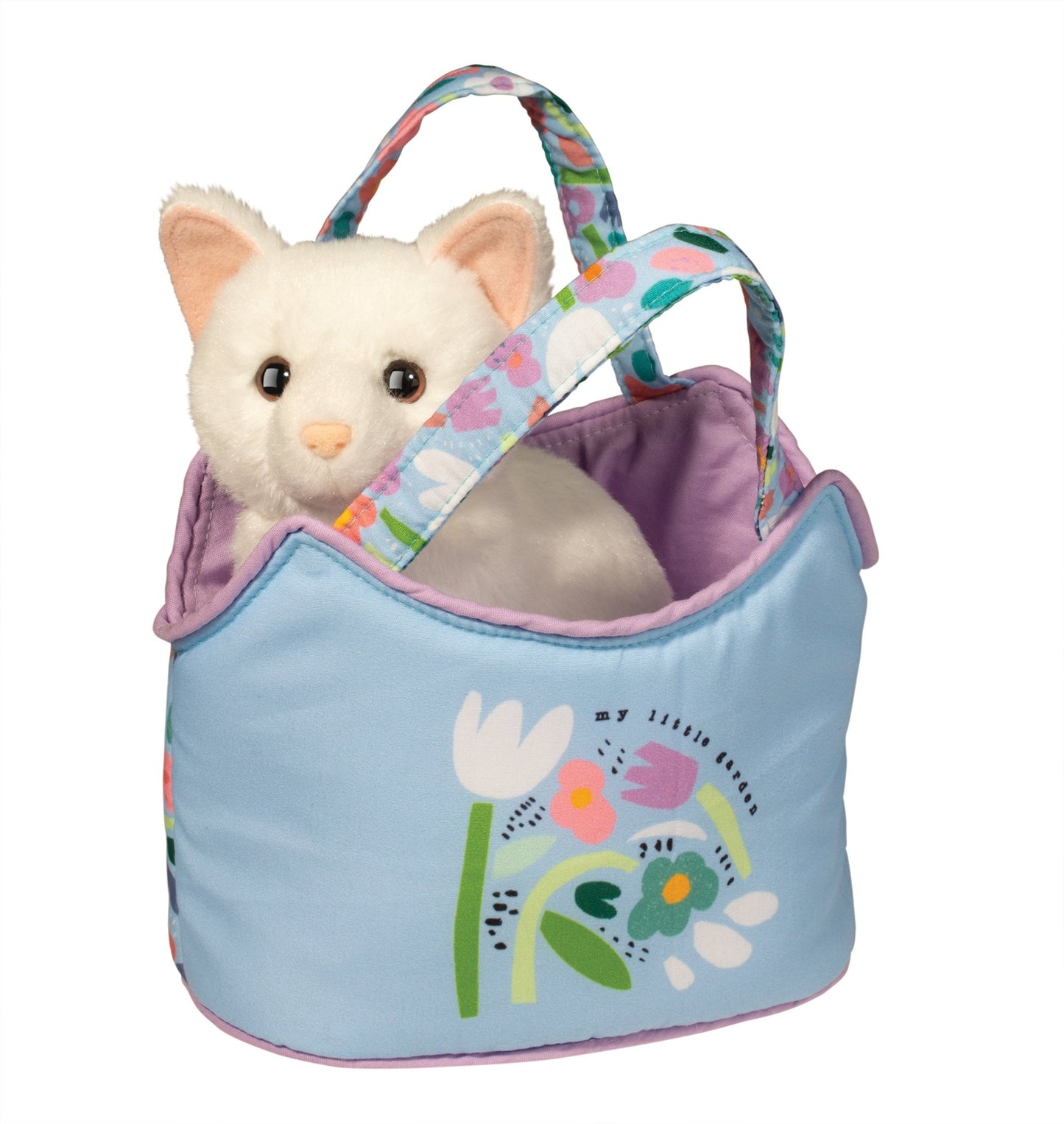 My Little Garden Sassy Sak with White Cat by Douglas Toys at Confetti Gift and Party