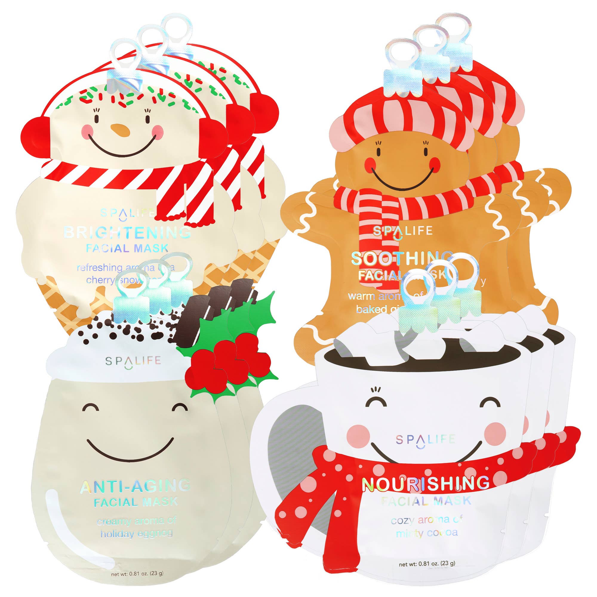 My Spa Life - Christmas Holiday Treats Assorted Skincare Masks by My Spa Life at Confetti Gift and Party Tuscaloosa Alabama
