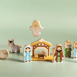 Nativity Wood Toy Set – 13 - Piece Christmas Story Play Set by Mud Pie at Confetti Gift and Party Tuscaloosa Alabama