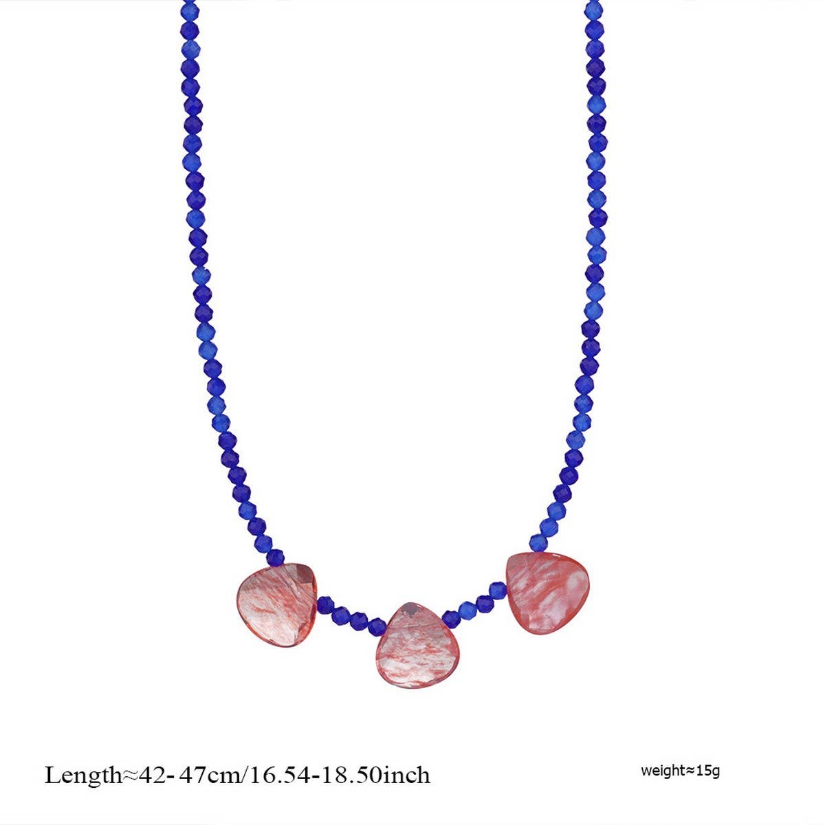 Natural Stone Necklace with Fish Pendant by ACCITY at Confetti Gift and Party Tuscaloosa Alabama