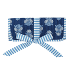 Navy Block Print Jewelry Roll by Mud Pie at Confetti Gift and Party Tuscaloosa Alabama