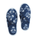 Navy Block Print Slippers by Mud Pie at Confetti Gift and Party Tuscaloosa Alabama
