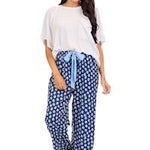 Navy Floral Pajama Pants by Mud Pie at Confetti Gift and Party Tuscaloosa Alabama