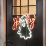 Neon Ghost Door Hanger by Mud Pie at Confetti Gift and Party Tuscaloosa Alabama