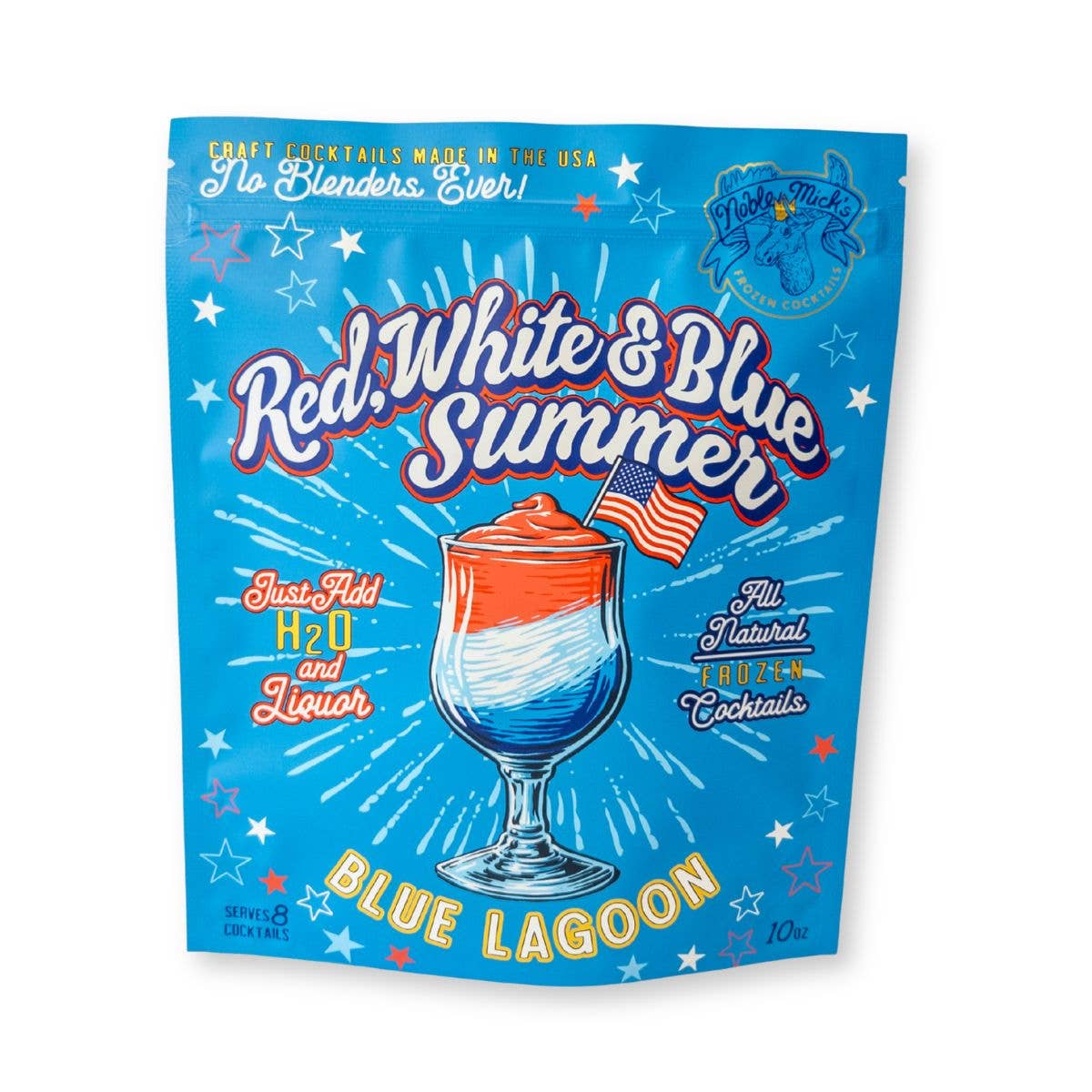Noble Mick's - Craft Beverage Company - Red, White & Blue Summer Blue Lagoon Frozen Cocktail by Noble Mick's - Craft Beverage Company at Confetti Gift and Party Tuscaloosa Alabama
