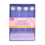 NPW - Disco Drink Stirrers - 4 Pack by NPW at Confetti Gift and Party