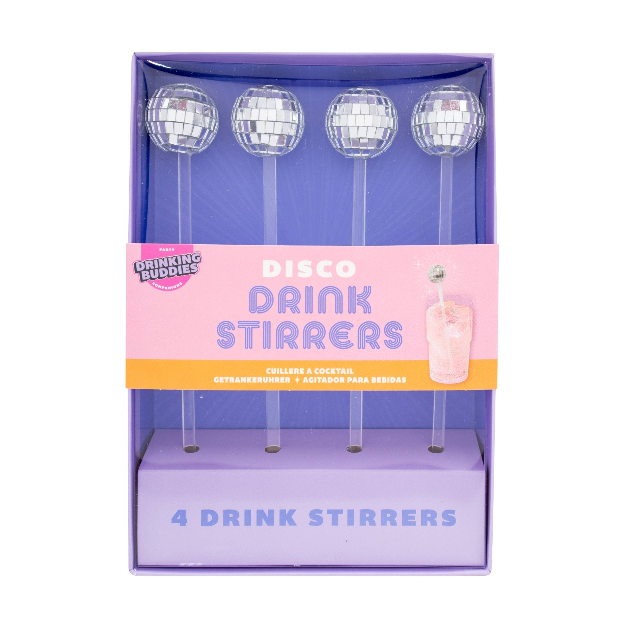 NPW - Disco Drink Stirrers - 4 Pack by NPW at Confetti Gift and Party