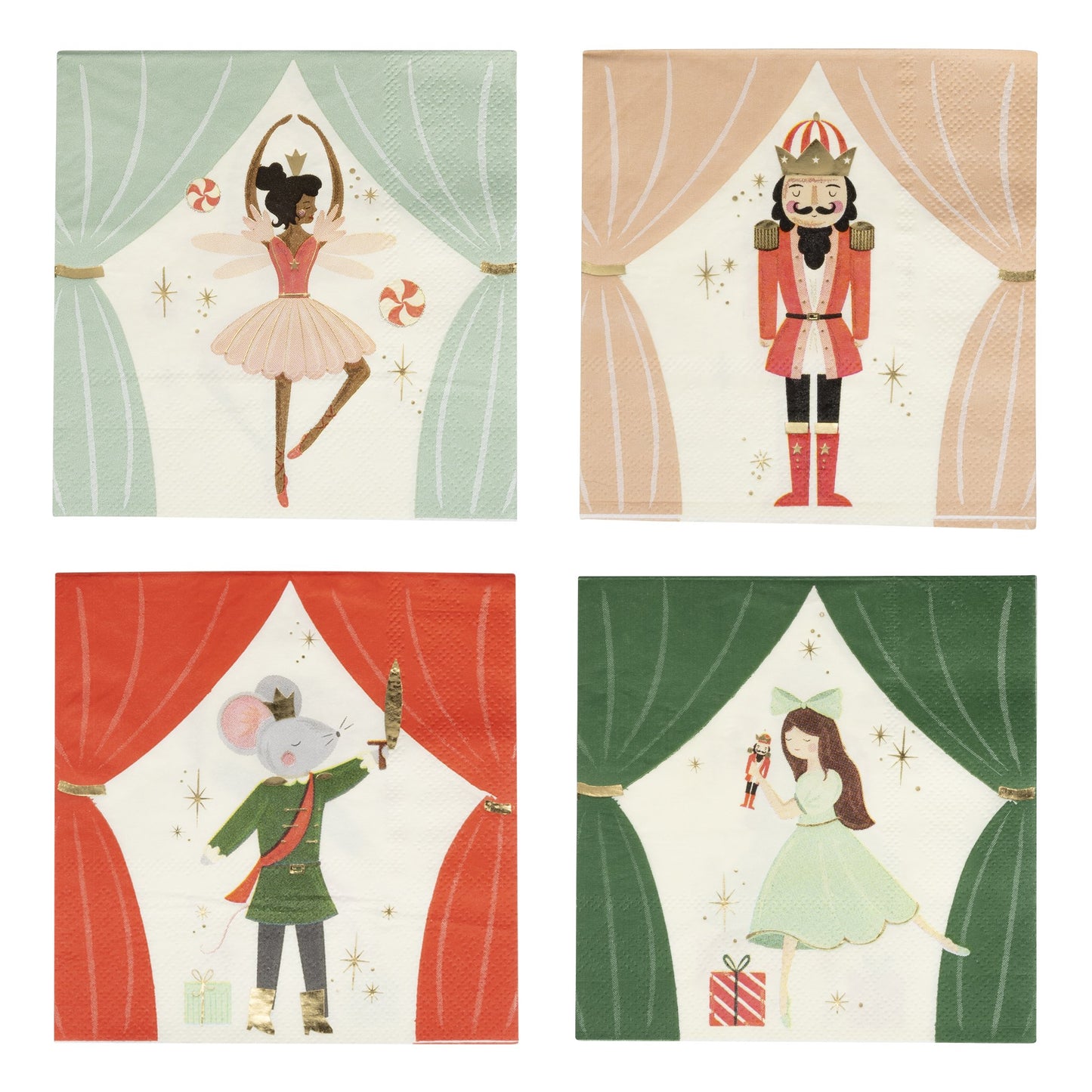 Nutcracker Napkin Set by My Mind’s Eye at Confetti Gift and Party