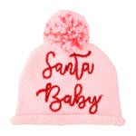 “Oh So Merry” or "Santa Baby" Toddler Holiday Hat – Knit with Pom Pom Top by Mud Pie at Confetti Gift and Party Tuscaloosa Alabama