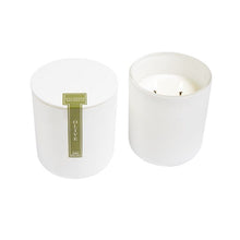  Olive 2 wick candle in modern white vessel w/lid 10oz. by Hillhouse Naturals/Field+Fleur at Confetti Gift and Party