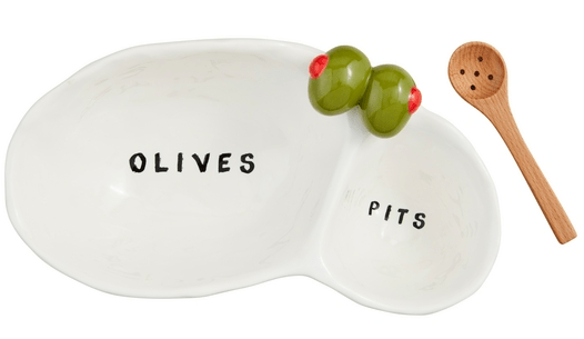 Olive & Pit Dish Set by Mud Pie at Confetti Gift and Party Tuscaloosa Alabama