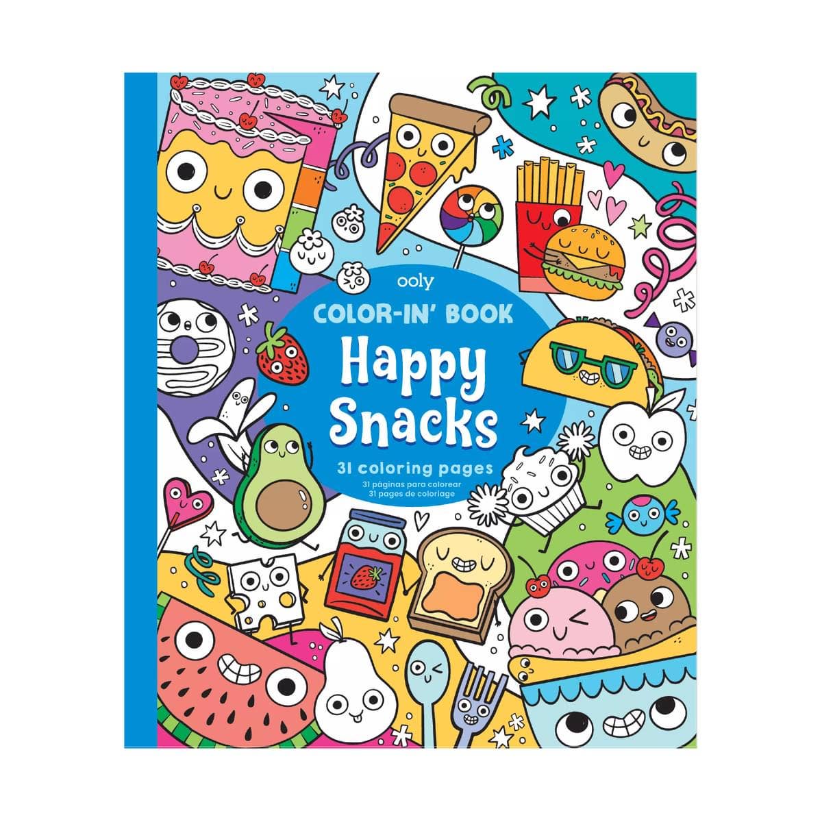OOLY - Color - in' Book: Happy Snacks Coloring Book by OOLY at Confetti Gift and Party Tuscaloosa Alabama
