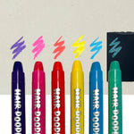 OOLY - Hair Doodlers Hair Crayons - Set of 6 Colors by OOLY at Confetti Gift and Party Tuscaloosa Alabama