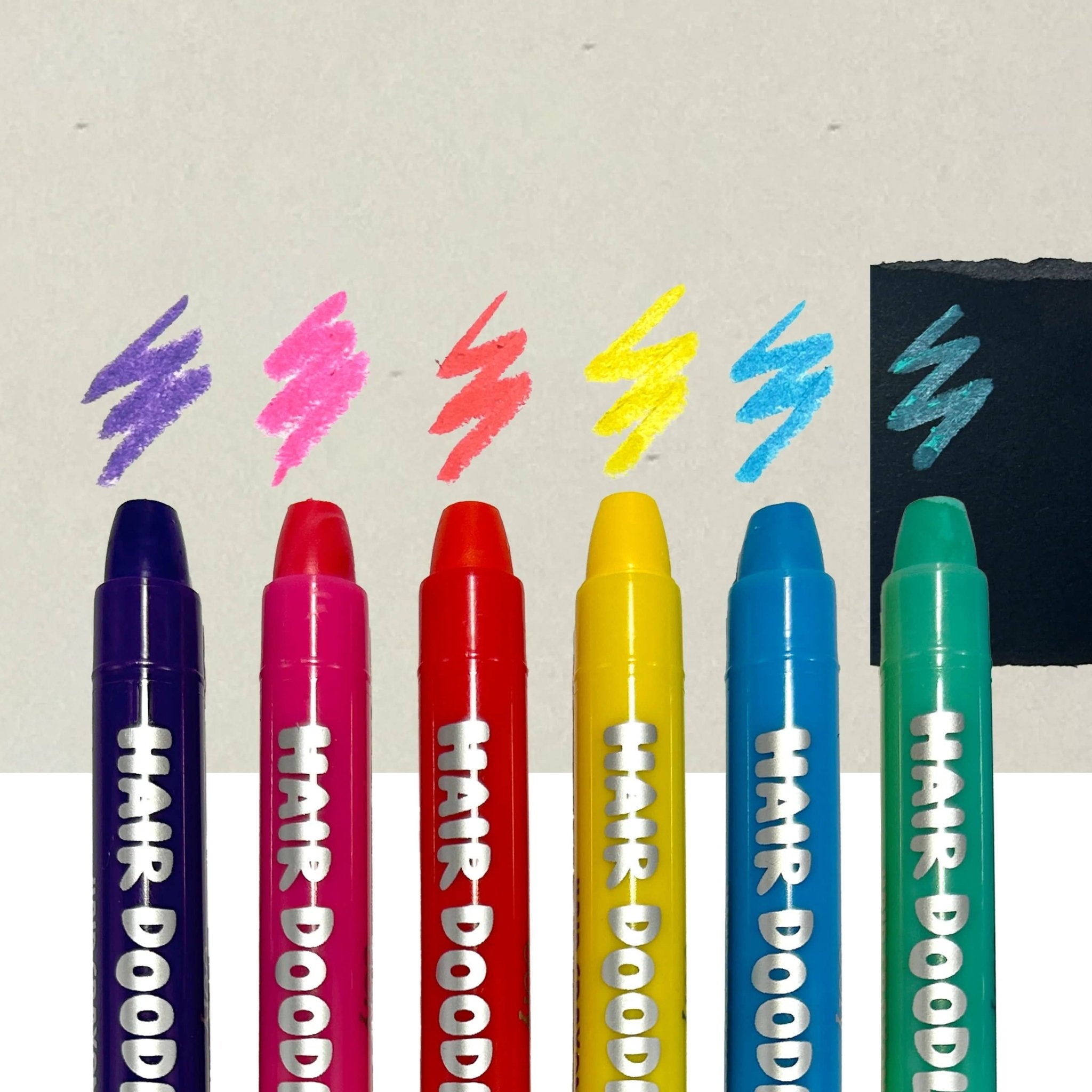 OOLY - Hair Doodlers Hair Crayons - Set of 6 Colors by OOLY at Confetti Gift and Party Tuscaloosa Alabama