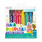OOLY - Hair Doodlers Hair Crayons - Set of 6 Colors by OOLY at Confetti Gift and Party Tuscaloosa Alabama