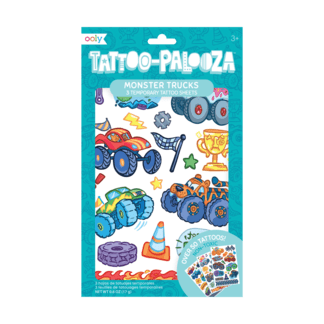 OOLY - Tattoo - Palooza Temporary Tattoos - Monster Truck - 3 Sheets by OOLY at Confetti Gift and Party Tuscaloosa Alabama