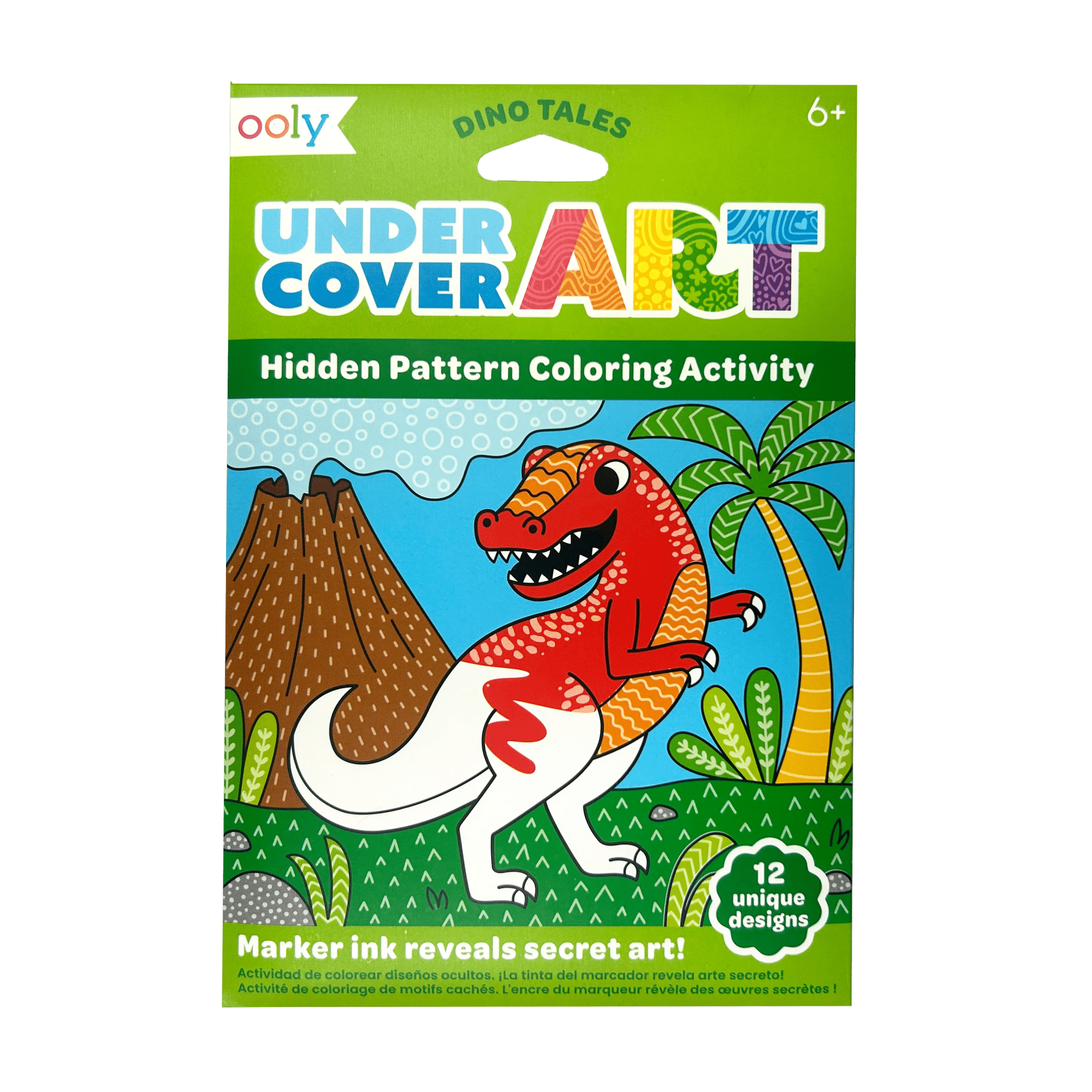 OOLY - Undercover Art Hidden Pattern Coloring Activity - Dino Tales by OOLY at Confetti Gift and Party Tuscaloosa Alabama
