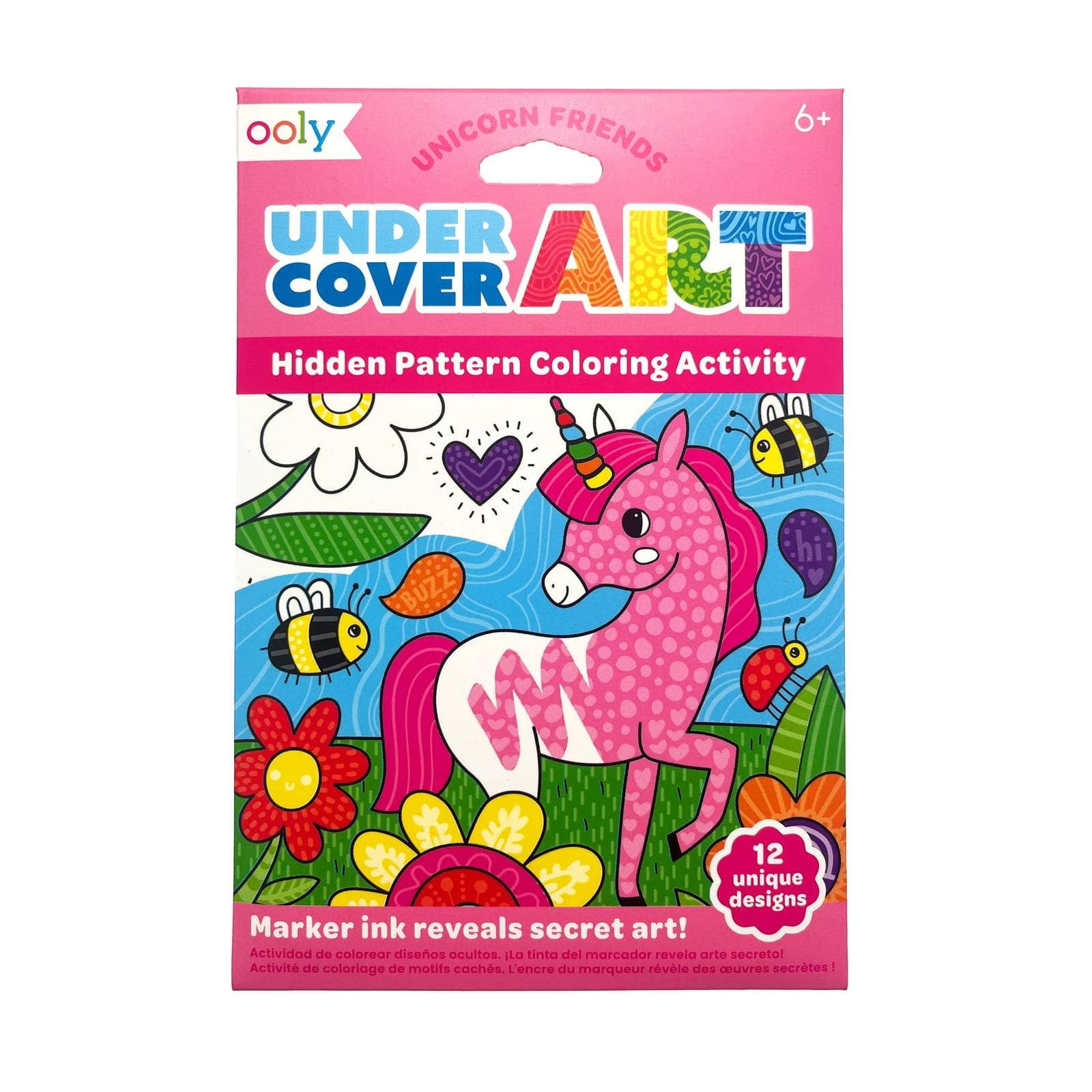 OOLY - Undercover Art Hidden Patterns Coloring - Unicorn Friends by OOLY at Confetti Gift and Party Tuscaloosa Alabama