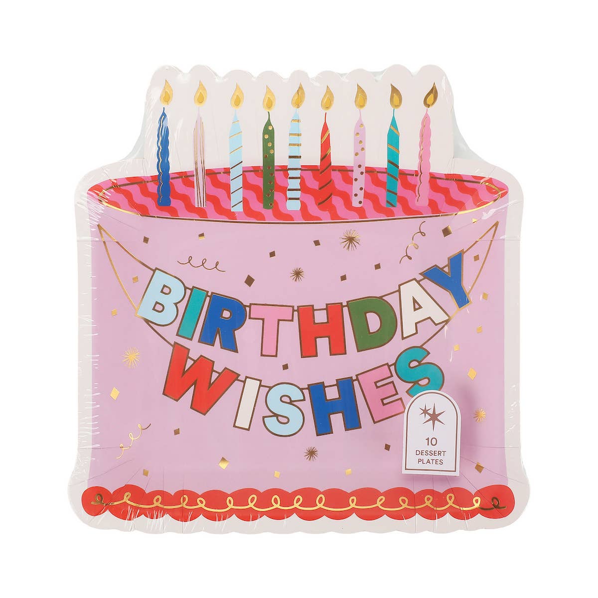 Packed Party – Make a Wish Cake Dessert Plate by Packed Party at Confetti Gift and Party Tuscaloosa Alabama