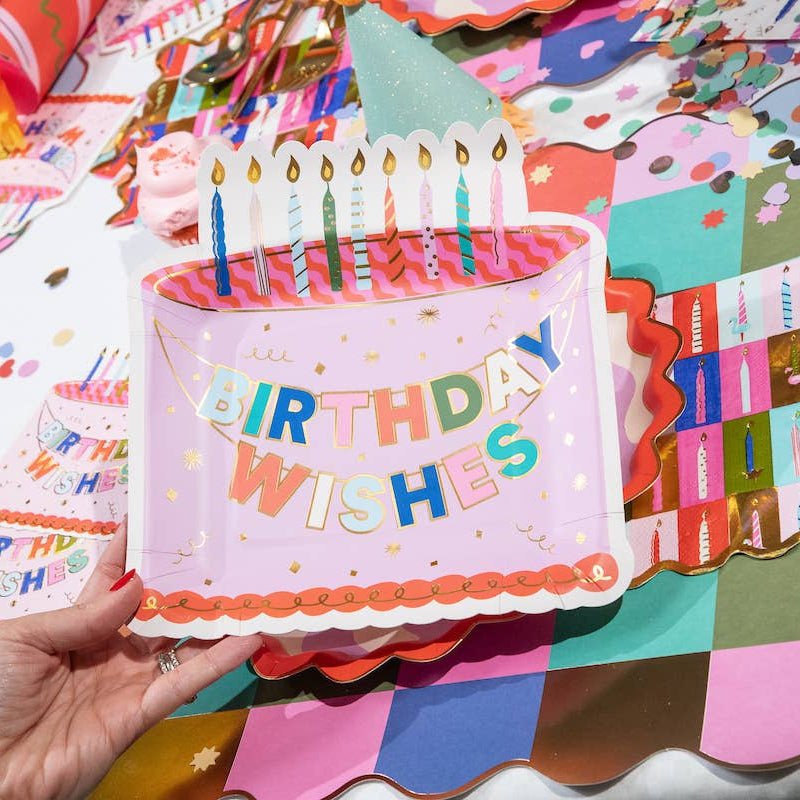 Packed Party – Make a Wish Cake Dessert Plate by Packed Party at Confetti Gift and Party Tuscaloosa Alabama