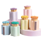 Pastel Flower Vessel with Colorful Matchsticks by Enlighten the Occasion at Confetti Gift and Party