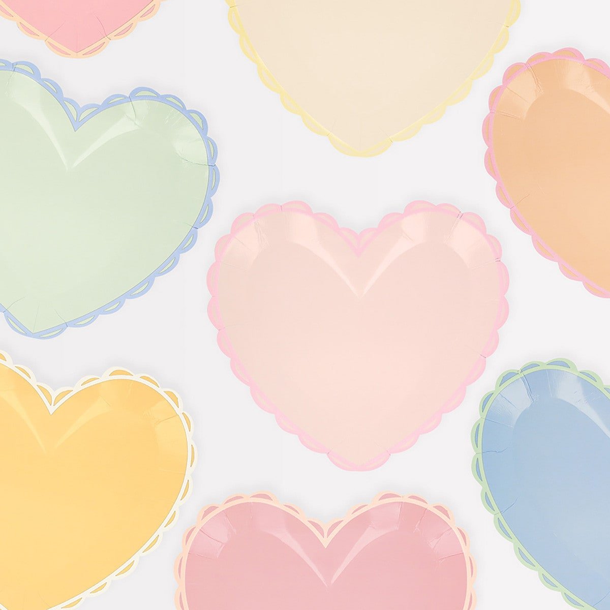 Pastel Heart Large Plates by Meri Meri at Confetti Gift and Party Tuscaloosa Alabama