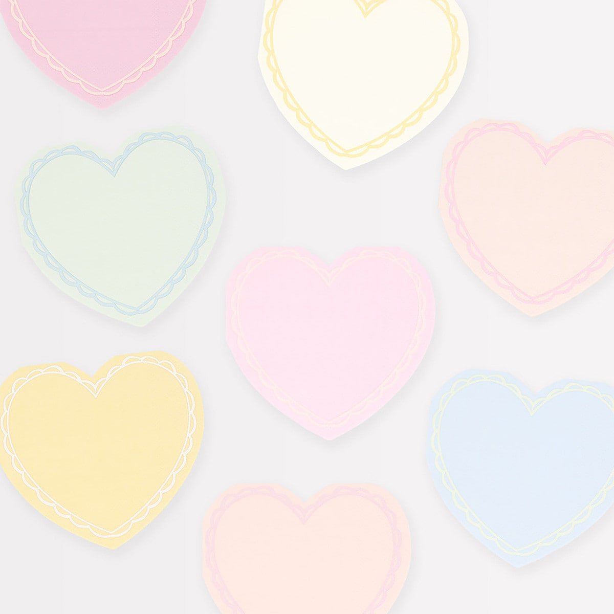 Pastel Heart Small Napkins by Meri Meri at Confetti Gift and Party Tuscaloosa Alabama