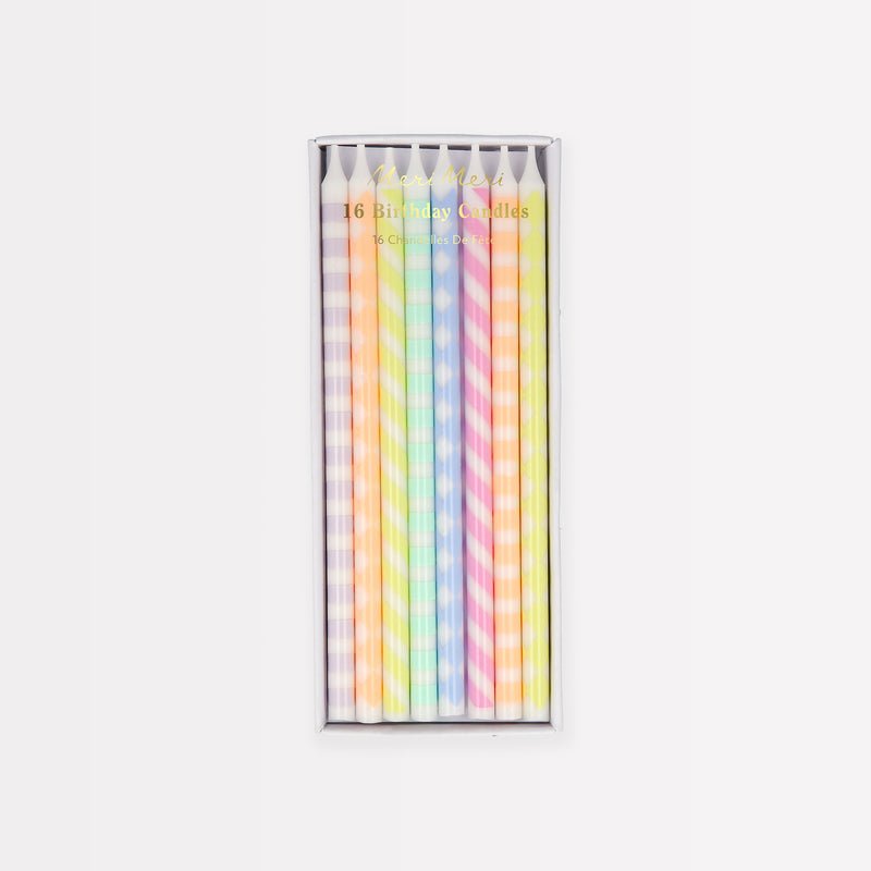 Pastel Pattern Cake Candles by Meri Meri at Confetti Gift and Party Tuscaloosa Alabama